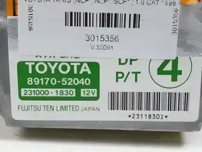 Автозапчастина б/у блок управління подушками безпеки для toyota yaris (ncp1/nlp1/scp1) 1szfe посилання на oem iam 2310001830 8917052040 