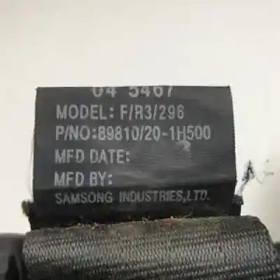 Автозапчастина б/у задній правий ремін безпеки для kia cee´d (ed) d4fb посилання на oem iam 898101h500  