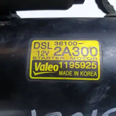 Peça sobressalente para automóvel em segunda mão motor de arranque por kia cee´d (ed) d4fb referências oem iam 361002a300 1195925 