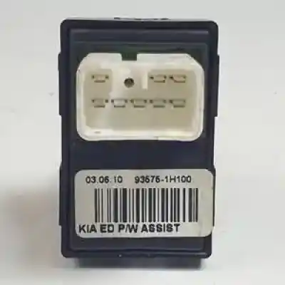 Peça sobressalente para automóvel em segunda mão botão / interruptor elevador vidro traseiro esquerdo por kia cee´d (ed) d4fb referências oem iam 935751h100  