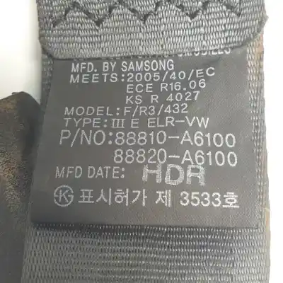 Автозапчастина б/у передній правий ремін безпеки для hyundai i30cw (gd) d4fb посилання на oem iam 88810a6100 88820a6100 