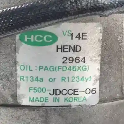 Автозапчастина б/у компресор кондиционера для hyundai i30cw (gd) d4fb посилання на oem iam f500jdcce06  