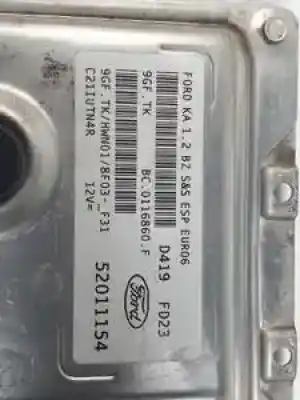 Автозапчасти б/у блок управления двигателем за ford ka (ccu) fp4.169a4000 ссылки oem iam bc0116860f 52011154 