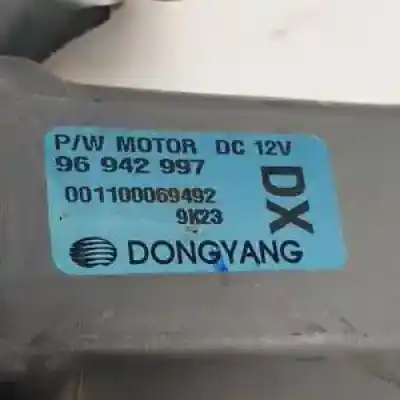 Second-hand car spare part driver left window regulator for chevrolet aveo b12d1 oem iam references 96942997  