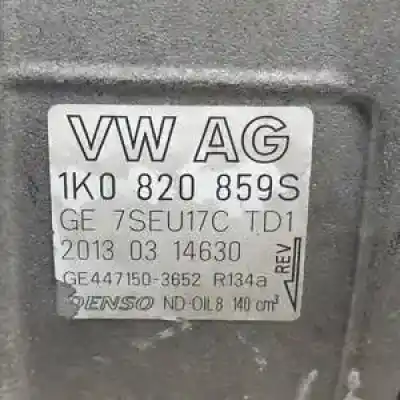 Second-hand car spare part air conditioning compressor for volkswagen jetta (1k2) bkc oem iam references 1k0820859s ge447150 