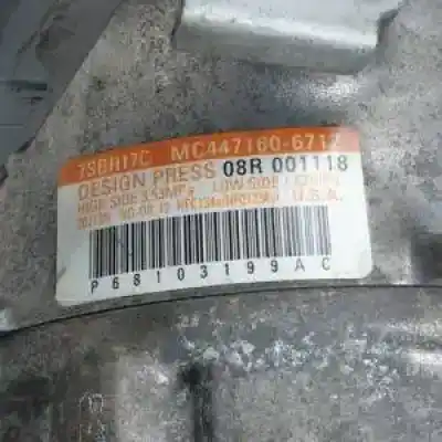 Peça sobressalente para automóvel em segunda mão compressor de ar condicionado a/a a/c por jeep cherokee (kl) ebt.yrh referências oem iam p68103199ac mc4471606712 