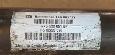 Автозапчасти б/у задний мост за volkswagen caddy ocio (sa) (03.2015) dfsd ссылки oem iam 2k5500051bp  