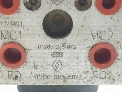 Автозапчастина б/у абс для renault clio ii fase ii (b/cb0) d4fb7.d4f712 посилання на oem iam 8200085584 0265216872 0273004621 
