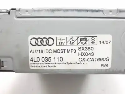Piesă de schimb auto la mâna a doua sistem audio / cd radio casetofon pentru audi q7 (4l) bug referințe oem iam 4l0035110 4l0910110a 