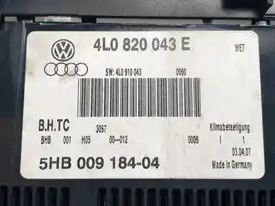 Piesă de schimb auto la mâna a doua panou clima pentru audi q7 (4l) bug referințe oem iam 4l0820043e  
