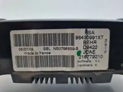Автозапчастина б/у клімат-контроль для peugeot 307 break / sw (s1) rhsdw10ated.rhs посилання на oem iam 96430991xt 216779210 