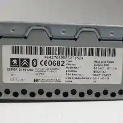 Автозапчасти б/у аудиосистема / радио cd за citroen c4 picasso 5fv. 5f02 ссылки oem iam 96751714xt be6427 