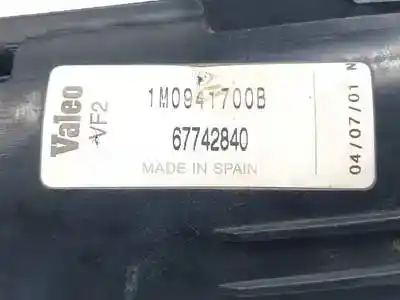 Автозапчастина б/у правий протитуман для seat toledo ii (1m2) 1.9 tdi посилання на oem iam 1m0941700b halogeno 67742840 