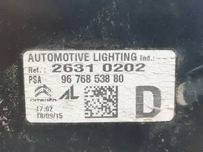 Second-hand car spare part right tailgate light for citroen c4 grand picasso ii hn02eb2dts.hn02 oem iam references 9676853880  