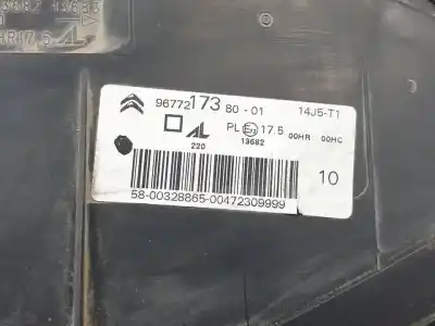 Second-hand car spare part left headlight for citroen c4 grand picasso ii hn02eb2dts.hn02 oem iam references 9677217380  