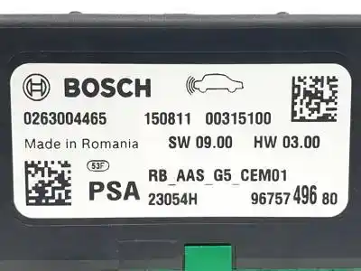 Автозапчастина б/у електронний модуль для citroen c4 grand picasso ii hn02eb2dts.hn02 посилання на oem iam 0263004465 9675749680 