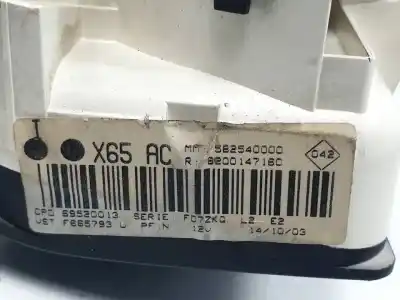 Second-hand car spare part heating / air conditioning control panel for renault clio ii fase ii (b/cb0) d7f726.d7fg7 oem iam references 8200147160 582540000 