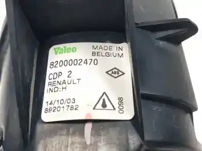Автозапчастина б/у правий протитуман для renault clio ii fase ii (b/cb0) d7f726.d7fg7 посилання на oem iam 8200002470 89201782 