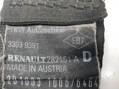 Автозапчастина б/у задній правий ремін безпеки для renault clio ii fase ii (b/cb0) d7f726.d7fg7 посилання на oem iam 33003953 33003955a 