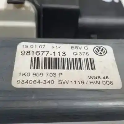 Second-hand car spare part rear left window motor for volkswagen passat variant (3c5) bmr oem iam references 1k0959703p 981677113 984064340 