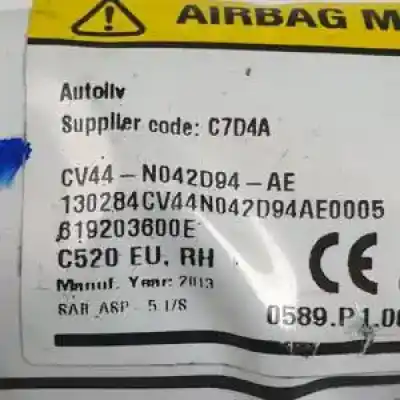 Second-hand car spare part front right curtain airbag for ford kuga (cbs) dw10c.txda.txma oem iam references cv44n042d94ae 619203600e 