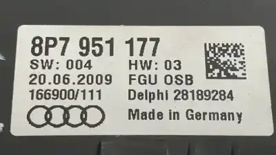 Second-hand car spare part interior light for audi a3 (8p) bls oem iam references 8p7951177  