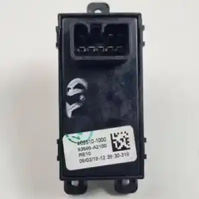 Second-hand car spare part rear right power window switch for kia cee´d (jd) g3lc oem iam references 93580a2100 4c25101000 