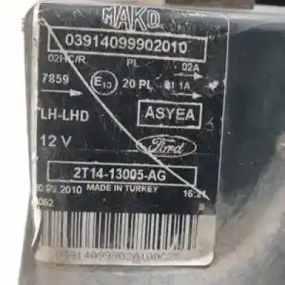 Peça sobressalente para automóvel em segunda mão farol / farolim esquerdo por ford transit connect (tc7) r2pa referências oem iam 2t1413005ag halogeno 03914099902010 
