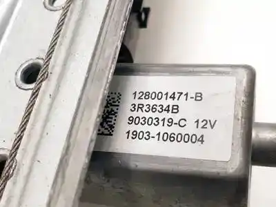 Second-hand car spare part passenger side right window regulator for dacia duster k9k666 oem iam references 128001471b  