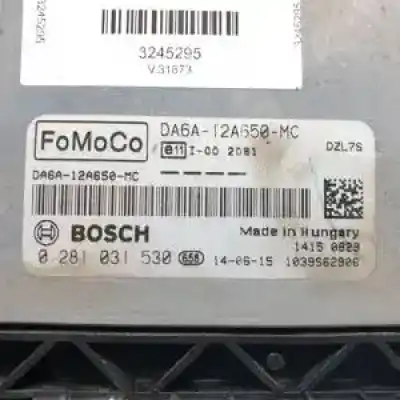 Second-hand car spare part ecu engine control for ford fiesta (ccn) confort oem iam references da6a12a650mc 0281031530 