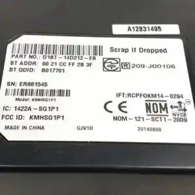 Peça sobressalente para automóvel em segunda mão módulo eletrônico por ford fiesta (ccn) confort referências oem iam d1bt14d212eb  