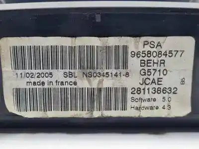 Peça sobressalente para automóvel em segunda mão comando de sofagem (chauffage / ar condicionado) por citroen c4 coupe nfutu5jp4.nfu referências oem iam 9658084577 281138632 