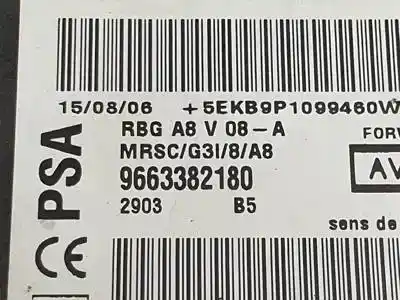 Peça sobressalente para automóvel em segunda mão centralina de airbag por citroen c3 8hx referências oem iam 9663382180  