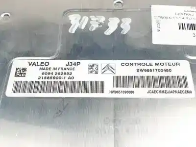 Second-hand car spare part ecu engine control for citroen c3 kfv(tu3jp) oem iam references 9661700480 9651696680 6094262952 