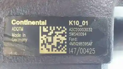 Peça sobressalente para automóvel em segunda mão bomba de injeção por ford transit connect (tc7) r2pa referências oem iam 4m5q9b395af 5ws40094 a2c20003032 