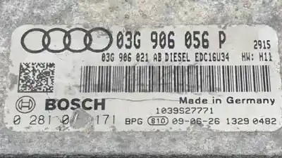 Second-hand car spare part ecu engine control for audi a3 (8p) bls oem iam references 0281015171 03g906056p 
