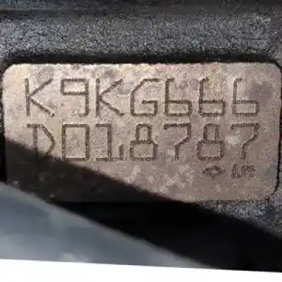 Second-hand car spare part complete engine for dacia duster k9k666 oem iam references k9kg666  