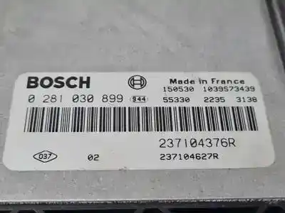 Peça sobressalente para automóvel em segunda mão centralina de motor uce por renault captur (j5al) k9k608 referências oem iam 0281030899 237104376r 