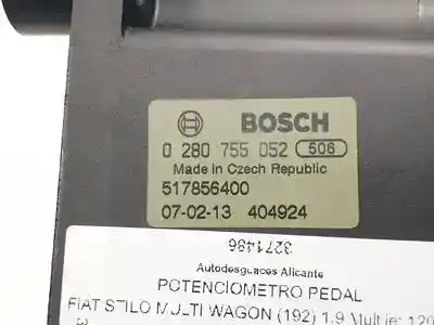 Peça sobressalente para automóvel em segunda mão potenciômetro por fiat stilo (192) 192a8000 referências oem iam 517856400 0280755052 