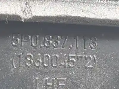 Second-hand car spare part interior left front handle for seat leon (1p1) bse oem iam references 5p0837113 186004572 