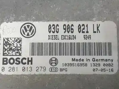 Second-hand car spare part ecu engine control for seat leon (1p1) bxe oem iam references 0281013279 03g906021lk 