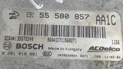 Second-hand car spare part ecu engine control for opel meriva b a13dte oem iam references 0281018081 55580857 