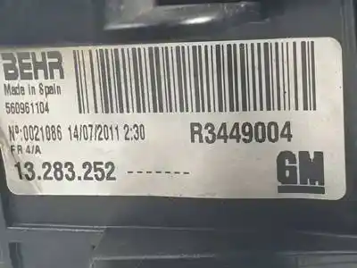 Peça sobressalente para automóvel em segunda mão intercooler por opel meriva b a13dte referências oem iam r3449004  