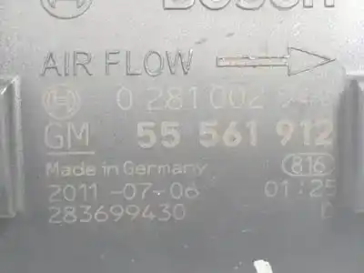 Peça sobressalente para automóvel em segunda mão medidor de massa de ar por opel meriva b a13dte referências oem iam 55561912 0281002940 