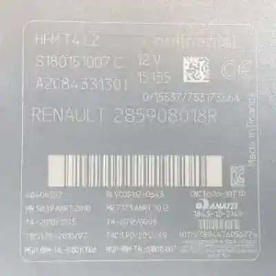 Second-hand car spare part ignition switch for renault captur (j5al) k9k608 oem iam references 285908018r a2c84331301 s180151007c 