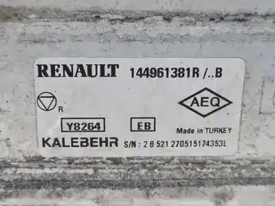 Peça sobressalente para automóvel em segunda mão intercooler por renault captur (j5al) k9k608 referências oem iam 144961381rb  