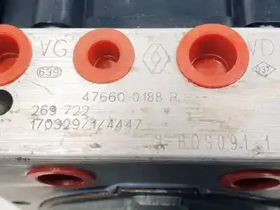 Second-hand car spare part abs for renault clio iv h4b408 oem iam references 476600188r 269722 0265956527 