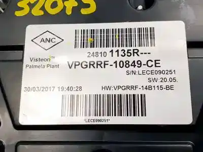 Peça sobressalente para automóvel em segunda mão quadrante por renault clio iv h4b408 referências oem iam 248101135r vpgrrf10849ce 