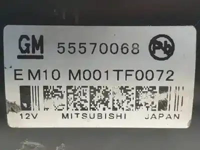 Peça sobressalente para automóvel em segunda mão motor de arranque por opel mokka (c76) b16dth.lvl referências oem iam 55570068 m001tf0072 