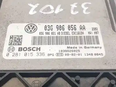 Second-hand car spare part ecu engine control for seat leon (1p1) d-bls oem iam references 03g906056aa 0281015336 03g906021ab 